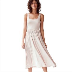 Aritzia Wilfred Assonance Midi Tank Dress Medium Pink